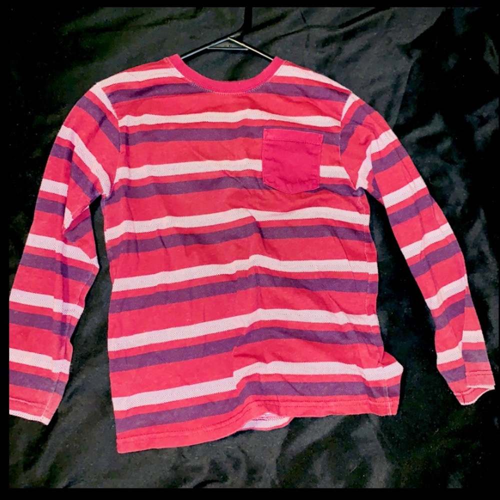 Boys Striped Red Shirt